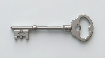 3D render of key with house-shaped handle