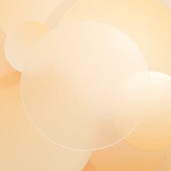 3D背景素材_グラスモーフィズム_黄色