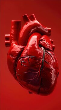 The intricate structure of the human heart, including its layers, valves and blood vessels.
