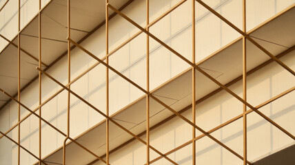 Abstract geometric pattern of golden lines