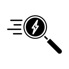 Quick Search icon isolated on white backgound vector illustration eps10.