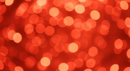 Abstract Red Bokeh Lights Background for Festive Occasions.