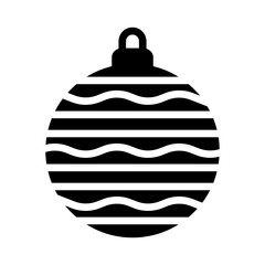 Christmas balls icons vector, Decorated christmas bauble isolated on white background, Christmas elements, design for Christmas card, greeting card, eps10.