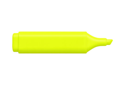 Yellow highlighter marker preparing for highlighting important text - Powered by Adobe