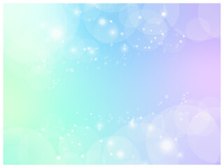 淡いゆめかわグラデーション背景｜キラキラ光るネオン・パステル・ファンタジーイラスト