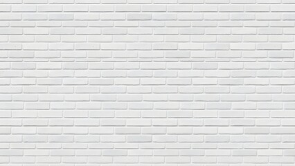 Seamless white brick wall texture background pattern