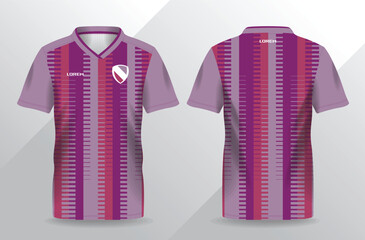 abstract purple and pink sport jersey for football and soccer shirt template