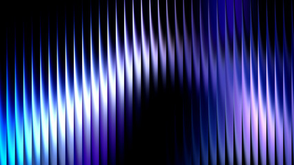 neon blue abstract gradient waves with glass ripple distortion, futuristic glowing light streaks, vibrant digital luminous energy background, modern fluid spectrum wallpaper