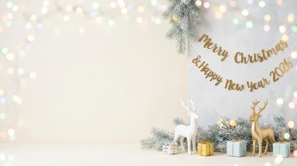 Festive christmas celebration indoor decoration holiday scene cozy environment close-up view joyful concept for a merry new year 2023