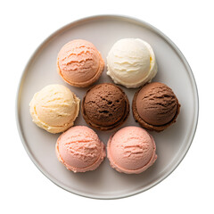 colorful macaroons on a white