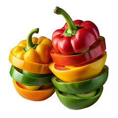 red and yellow peppers in bowl