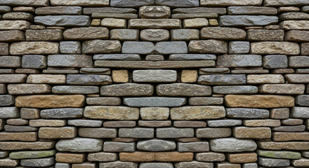 Obraz premium Detailed Stone Wall Texture Background with Varied Colors and Shapes Creating a Visually Appealing Pattern for Architectural and Design Applications