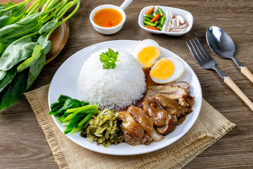 Pork Leg Stew over Rice (Kao Ka Moo)