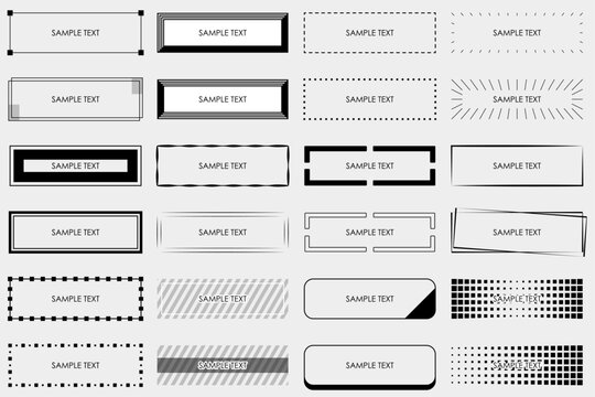 あしらい 見出し 四角 セット