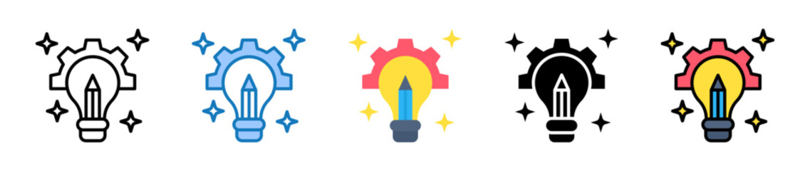 Creativity multiple style icons set design vector illustration. 