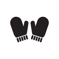 Fototapeta premium Warm Embrace: A close-up shot of two black mittens, symbols of winter warmth and cozy comfort, perfect for outdoor activities.