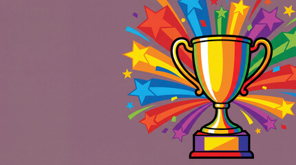 A trophy sits proudly on a table at a ceremony celebrating winners of a local championship event. Participants gather around, acknowledging their achievements and efforts.