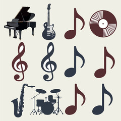 Set of musical instruments