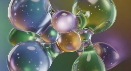 Abstract Morphing Gel Blobs Background