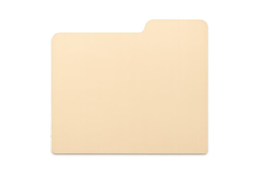 Manila file folder for business document organization