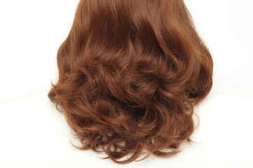 Naklejka premium wavy brown synthetic waves lace wigs