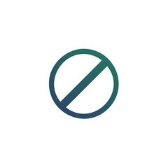Prohibited Icon, Restriction Sign, No Entry Symbol, Circle with Diagonal Line, Warning Message