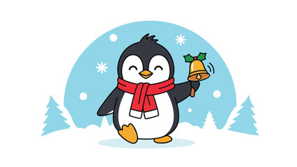 Penguin Christmas Bell Cheer
