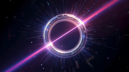 Obraz premium Glowing Futuristic Portal