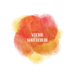 Vibrant Watercolor Splatter Effect with Orange and Yellow Hues, Ideal for Artistic Backgrounds and Designs
