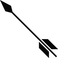 Naklejka premium Arrow fletching tools silhouette vector art illustration