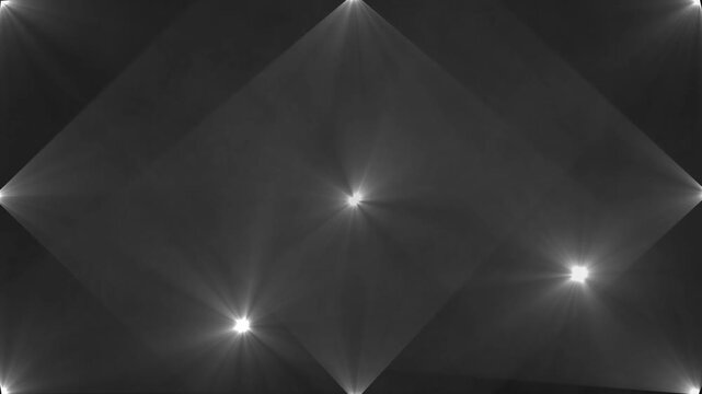 Abstract geometric diamond pattern with soft glowing light rays forming a futuristic dark background.