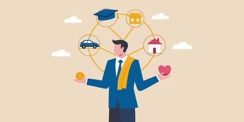 Balancing life s priorities education career home love and financial stability