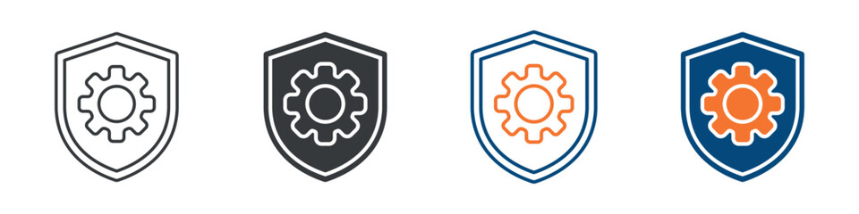Security Management Icon Set Multiple Style Collection 