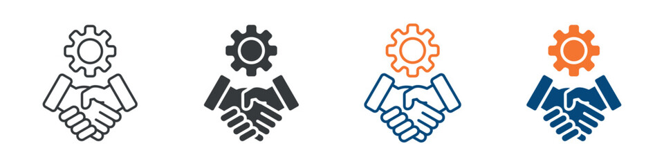 Agreement Icon Set Multiple Style Collection 