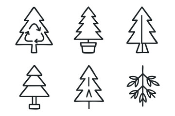 Fototapeta premium Unique tree designs for eco friendly holiday decor ideas