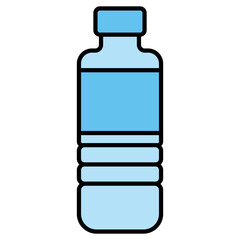 Water Bottle Icon Template – Clean Hydration Symbol