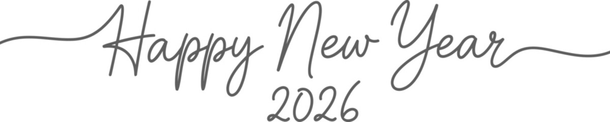 Obraz premium 2026 New Year Greeting Illustration