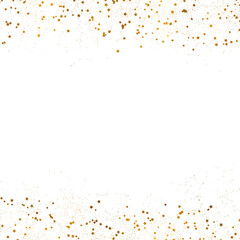 Gold Star Confetti Border, Golden Stars Edge Decoration, Gold Foil Star Scatter, Festive Border Background, Luxury Decorative Border