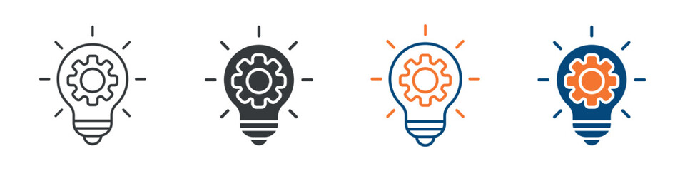 Innovation Icon Set Multiple Style Collection 