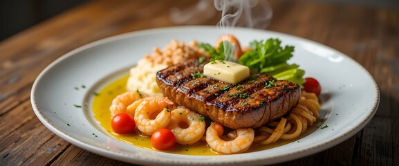 a healthy meal of vegetables and meat