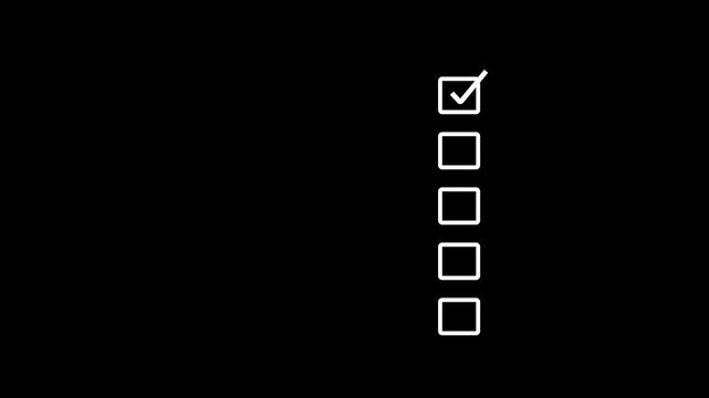  Tick correct sign mark for document approve, project acceptance and quality assurance concept, take an assessment, questionnaire, evaluation, online survey, online exam, checklist.