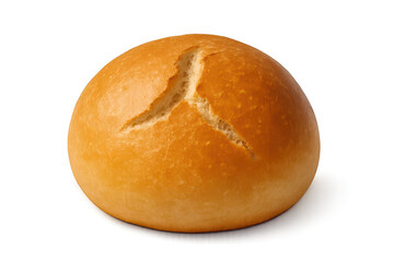 Delicious bread roll with a transparent background, ready to be served.