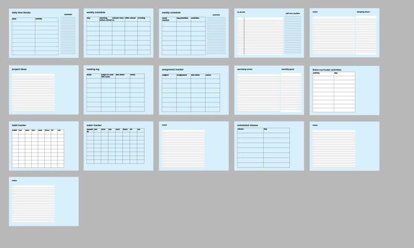 simple printable planner for students