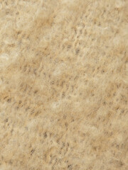 Soft Beige Wool Fabric Texture Close-up