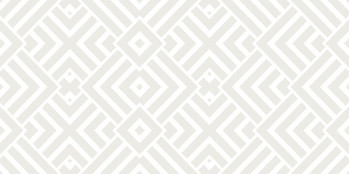 Seamless cloud dancer color geometric square vector pattern. Color of the year 2026