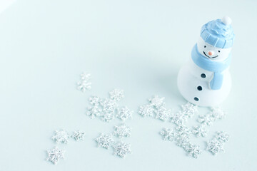 クリスマスと雪だるま