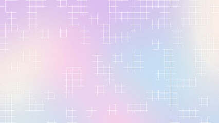 Obraz premium Girly Pastel Soft Grid Line Pattern Background