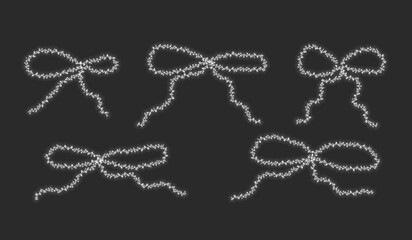 Light Ribbon, Light Ribbon Simple Illustration, Light Effect Ribbon Illustration, Simple Light, Simple Ribbon, Holiday Mood, Holiday Mood Illustration