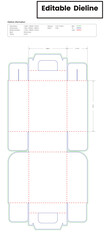 gable box non adhesive cover dieline template box dieline die lines packaging custom dieline  box cardboard box dieline pizza box dieline printable product packaging layout,
