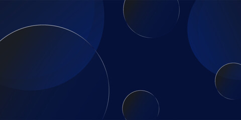 Luxury dark blue navy background with gold circle and shadow. Modern textured dark blue background
